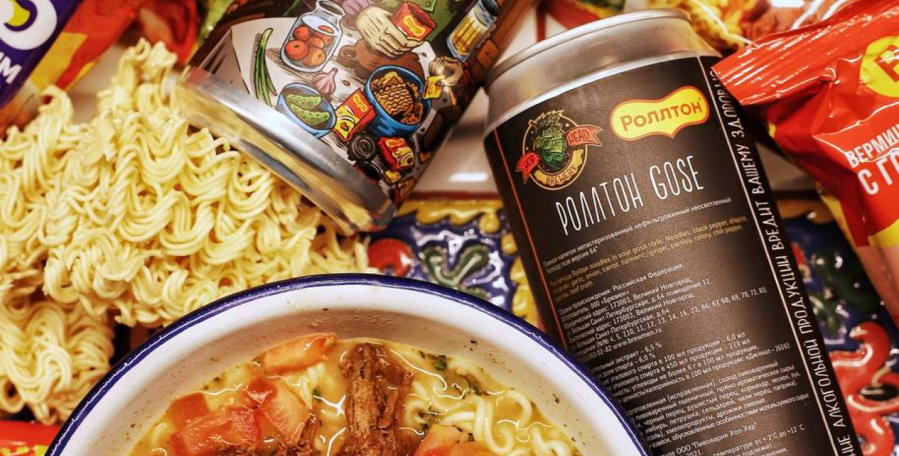 Пиво со вкусом лапши «Роллтон» – новинка, которая придаст яркий вкус любой вечеринке