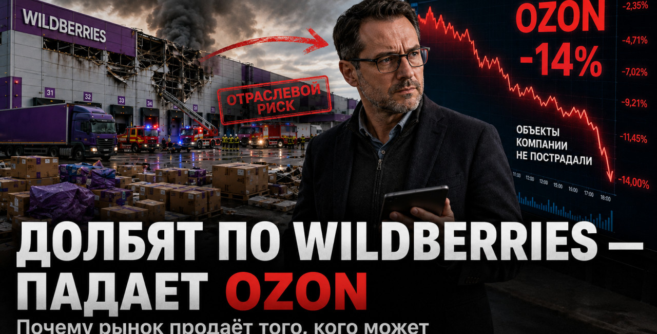 Долбят по Wildberries — падает Ozon. Почему рынок продаёт того, кого может