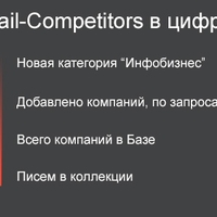 Последние изменения проекта Email-Competitors