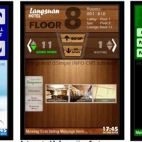 Интерактивные экраны в лифтах