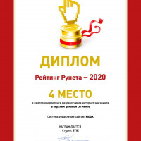 Рейтинг разработчиков интернет-магазинов под ключ 2020