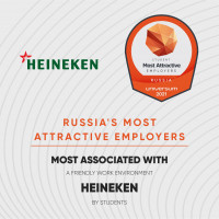 Компания HEINEKEN признана работодателем мечты в индустрии напитков