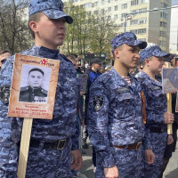 В Уфе сотрудники Росгвардии приняли участие в акции «Бессмертный полк»
