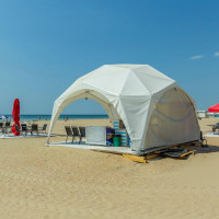 Пляжный отдых под геокуполом