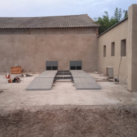 Установка автовесов на предприятии по производству гранулированных кормов для животных