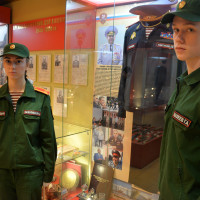 В честь 61-й годовщины со дня рождения генерал-лейтенанта  полиции Ахметханова А.Ф. кадеты Росгвардии посетили музей истории ведомства