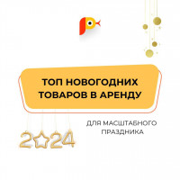ТОП новогодних товаров в аренду