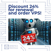 Новый 2024 год с PQ.Hosting — скидка 24% на заказ и продление!