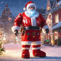 Оживили Деда Мороза с помощью ИИ!