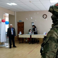 На Херсонщине подразделения Росгвардии приняли участие в охране общественного порядка в ходе выборов Президента России