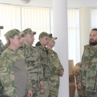 В Херсонской области сотрудники и военнослужащие Росгвардии встретились со священником