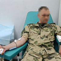 В Херсонской области росгвардейцы приняли участие в ведомственной донорской акции «От сердца к сердцу»