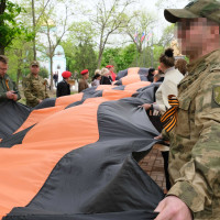 Росгвардейцы поддержали всероссийскую акцию «Георгиевская ленточка» в Херсонской области