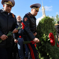Начальник Управления Росгвардии по Республике Татарстан принял участие в церемонии возложения цветов к Вечному огню в День Победы