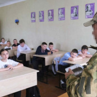 В Херсонской области сотрудники Росгвардии провели Урок мужества