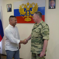 Заместитель начальника Управления Росгвардии по Херсонской области посетил город Скадовск