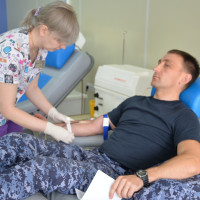 Всероссийскую акцию по сдаче донорской крови «От сердца к сердцу» поддержали росгвардейцы из Республики Башкортостан