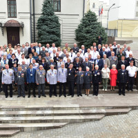 В Казани представители Росгвардии и МВД встретили делегацию ветеранов войск правопорядка из Свердловской области
