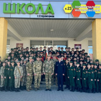 В Башкирии кадеты подшефных классов Росгвардии прошли испытания на право ношения оливкового берета