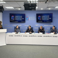 Росгвардейцы приняли участие в пресс-конференции в Самаре