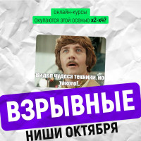 Взрывные ниши октября: какие онлайн-курсы окупаются этой осенью х2-х4? (как всегда – с живыми примерами, они ниже)