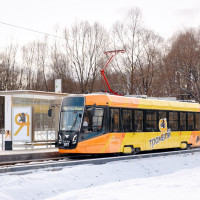 Новые трамваи вышли на маршрут №6к в Ярославле