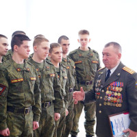 В Самаре состоялась встреча студентов государственного университета с ветераном Росгвардии