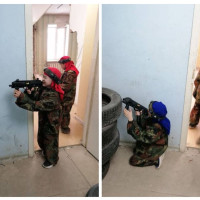 Самарские росгвардейцы научили школьников игре в лазертаг