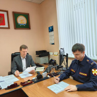 Начальник вневедомственной охраны Уфы провёл рабочую встречу с заместителем министра семьи, труда и социальной защиты населения Башкортостана