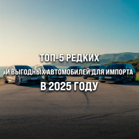 ТОП-5 редких, но выгодных автомобилей для импорта в 2025 году