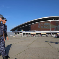 В Казани росгвардейцы приняли участие в обеспечении безопасности матча за Суперкубок России по футболу