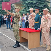 Военнослужащие Росгвардии по призыву приняли присягу в Омске