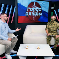 Офицер Росгвардии выступил в эфире телепрограммы в Херсонской области