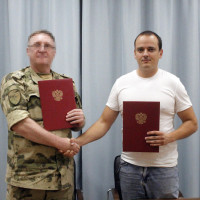 В Херсонской области сотрудники Росгвардии и АНО «Патриот» заключили соглашение о взаимодействии