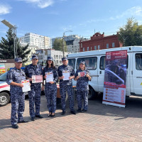 Агитационный автобус Росгвардии начал работу в Самарской области