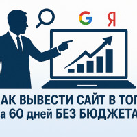 Как вывести сайт в ТОП поисковых систем за 60 дней без бюджета. Пошаговая стратегия