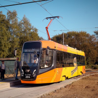 Запущено движение трамваев на обновленном участке в Дзержинском районе