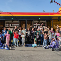 В «Верхнепышминском трамвае» устроили осенний праздник для детей сотрудников