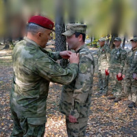 Командир «стальной» бригады Росгвардии вручил боевые награды военнослужащим соединения