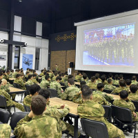 В Башкортостане курсанты Новосибирского военного ордена Жукова института Росгвардии имени генерала армии Яковлева И.К. провели профориентационное занятие для школьников