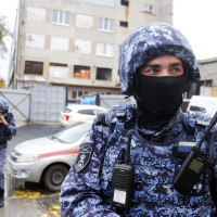 Сотрудники вневедомственной охраны Росгвардии отмечают профессиональный праздник в Херсонской области