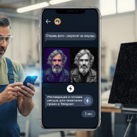 Как отреставрировать старое фото с помощью ИИ прямо в Telegram