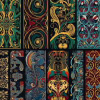 ⭐ Перевод фраз в орнаменты и символические узоры: