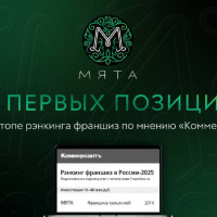 На первых позициях: Мята в топе рэнкинга франшиз в России-2025 по мнению «Коммерсант»