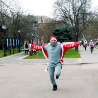 Росгвардейцы поддержали новогодний забег в Херсонской области