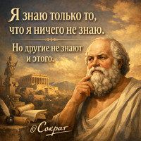 “Я знаю только то, что я ничего не знаю. Но другие не знают и этого” (Сократ)