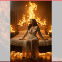 Промты женские для ИИ фотосессии &ldquo;Гори всё огнём!&rdquo; [бесплатно в Telegram]