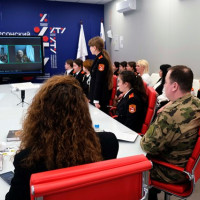 В Херсонской области росгвардейцы выступили соорганизаторами международного телемоста