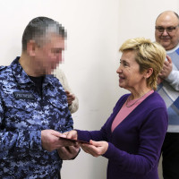 Сотрудник Росгвардии удостоен звания «Почетный донор России» в Херсонской области