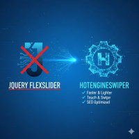 На платформе Hotlist.biz заменен Jquery FlexSlider на чистый Javascript